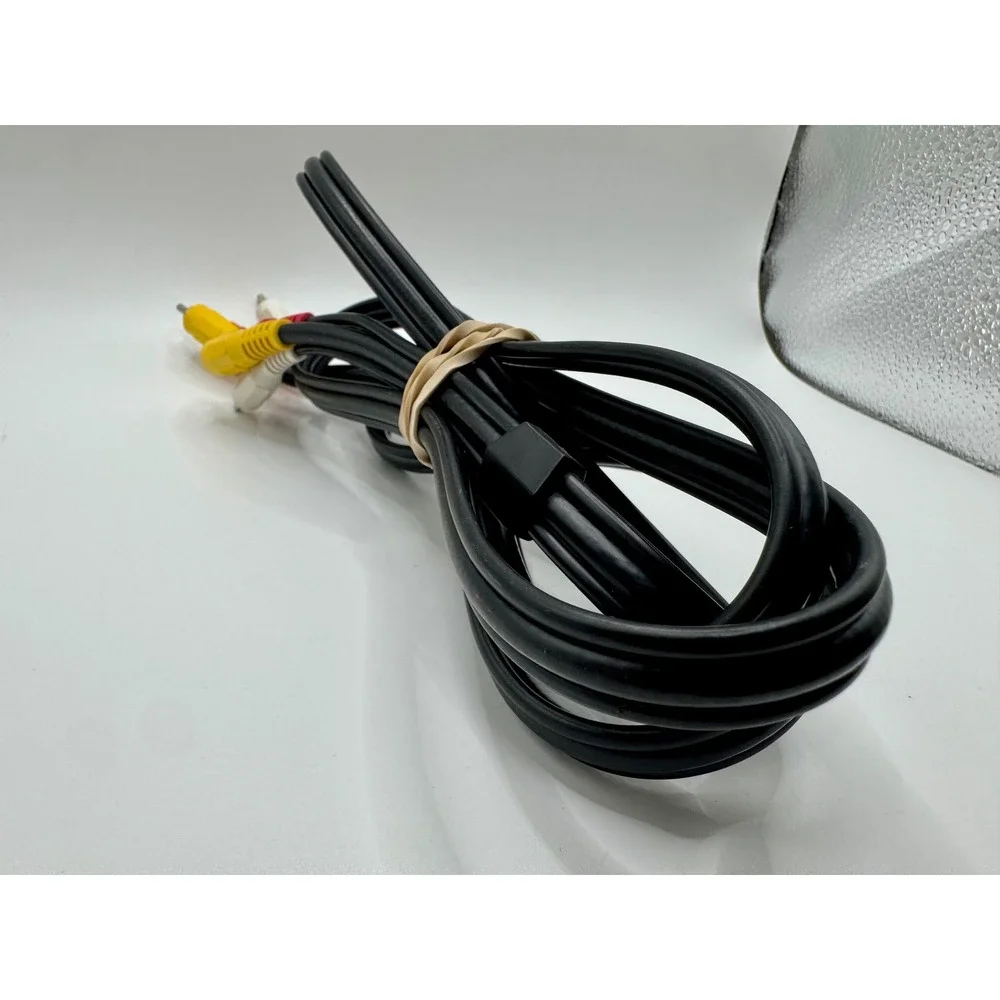 RCA Composite AV Cable 6ft 3 Plug Male to Male Video Audio Red Yellow White